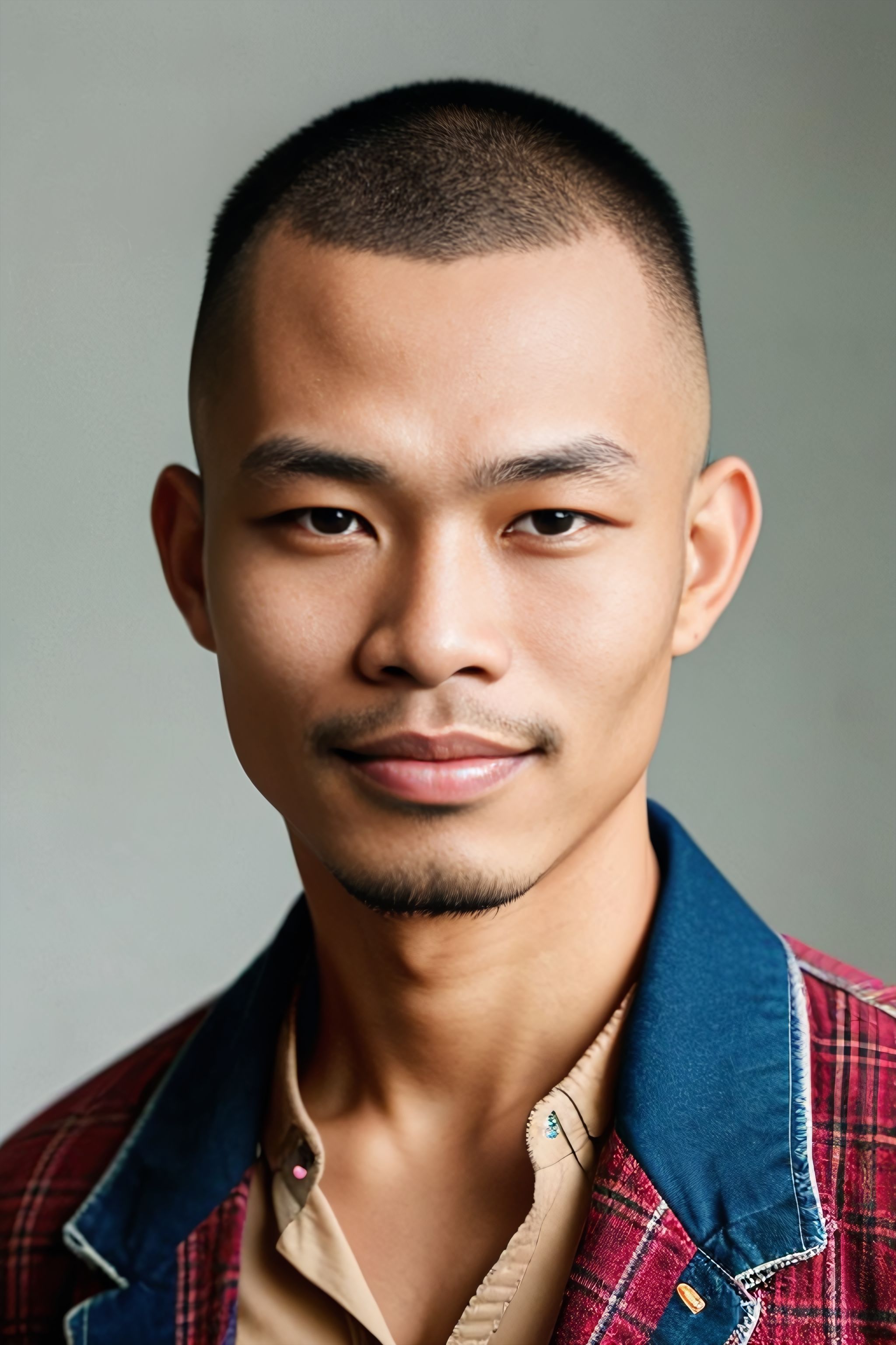 Portrait generated with Stable Diffusion.